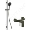 kielle Sprchový set s batériou, tyčou, hadicou a sprchovou hlavicou, gun metal 20618SP13