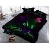 XPOSE® 3D obliečky MAČKA NEON 140x200 cm, 70x90 cm, 3D + Predĺžená možnosť vrátenia tovaru do 50 dní