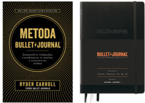 Ryder Carroll kniha: Výhodný balík: Metóda Bullet Journal + zápisník Leuchtturm 1917 BLACK Bullet Journal Edition2