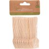 30x DREVENÉ lyžičky jednorazové na zmrzlinu, dezerty, lopatky, paličky 9,5 cm
