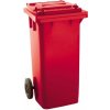 J.A.D. popolnica 240l plastová červená nádoba na odpad