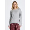 Gant sveter CABLE KNIT C-NECK šedá