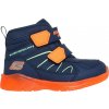 Skechers Detská zimná obuv ILLUMI-BRIGHTS tmavo modráoranžová