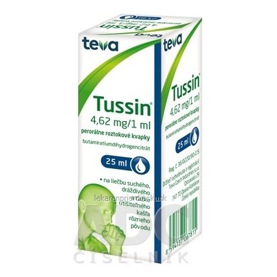 TUSSIN gto por (fľ.skl.hnedá) 1x25 ml