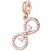 Rosato Pozlátený prívesok Nekonečno s kubickými zirkónmi Storie RZ263