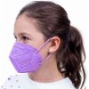 FFP2 NR FM002 Detská filtračná polomaska kategórie III, fialová, 10ks