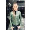 Max Original Leather Dámska kožená bunda 1192 mary green (M 44-46) - Mary green - M