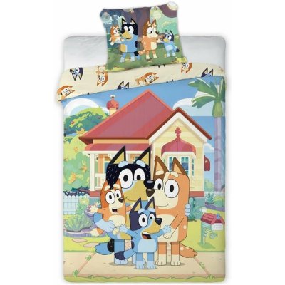 Faro bavlna obliečky Bluey a jej rodina 100% bavlna 70x90 140x200
