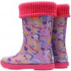 Detské zateplené gumáky Demar HAWAI LUX PRINT unicorn 0048AL/0049AL 32/33