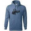 Florbal team - Mikina pánska Cape s kapucňou - L ( Denim )