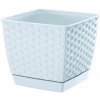 Prosperplast Ratolla Square s miskou 3,8l ratan biela DRLK190