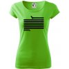 Jazvečík dlhý - Dámske tričko Pure - L ( Apple Green )