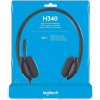 Káblové slúchadlá s mikrofónom Logitech USB Headset H340