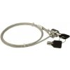 PREMIUMCORD Bezpečnostní zámek na NTB 1,8m Kensington Lock (na klíč, ocelové lanko)