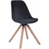 Design-Shop Troyes zamat drevené nohy hranaté natura Čierna