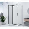 Gelco DRAGON BLACK obdĺžniková sprchová zástena 1400x800mm L/P varianta GD4614B-01