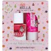 Miss Nella - Lips & Tips Duo Set - Detský balzam na pery a zlupovací lak - rozne druhy Farba: Balzam Sugar Plum a červeno-ružový lak