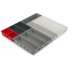 Organizér na príbory DUO BLOX 851676, sada 10 ks, variabilný, šedá, plast, Joseph Joseph