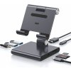 ESR stojan 8-in-1 Portable Stand USB-C Hub - Grey ESR-81HUB
