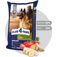 CLUB 4 PAWS Premium dog SCOUT pre dospelých pracovných psov stredné a veľké plemená 14 kg
