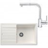 SET625 - Gránitový drez Blanco Legra XL 6 S biela + Kuchynská batéria Rosan Zerro JZ38601 chróm