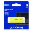 Goodram USB flash disk, USB 2.0, 8GB, UME2, žltý, UME2-0080Y0R11, USB A, s krytkou