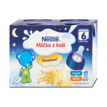 Nestlé Mliečko s kašou Banánové 2 x 200 ml