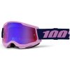 100% STRATA 2 NEW okuliare fialové červené/modré plexi
