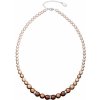Náhrdelník sa Swarovski Elements 32005.3 brown