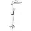 Rubineta set SET VENETO+EASY PUSH-10 vaňovo-sprchový stĺp s otočným ramienkom Chróm OLBA625140