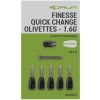 Korum Finesse Quick Change Olivettes Rýchlovýmenné plavákové závažie 1,6g