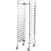 TECHNICA Přepravní vozík na 16 plechů 600x400 mm z nerezové oceli | TECHNICA, Silver Line