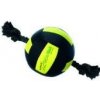 Hračka pes Lopta neoprén s povraz. black / yel18cm KAR 1ks
