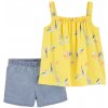 CARTER'S Set 2dielny tričko na ramienka, kraťasy Yellow Birds dievča 18m
