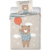 FARO Obliečky do postieľky 100x135 + 40x60 cm - Medvedík s balónikom 026