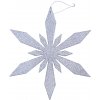 DECOLED Snehová vločka III, priemer 80 cm, strieborná