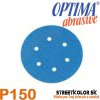 Brúsny papier pre excentrickú brúsku, P150, Priemer: 150mm, 6 dier, 1 kus