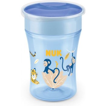 Nuk hrnek Magic Cup s víčkem 230ml modrá