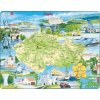 LARSEN Puzzle Česká republika památky 78 dílků