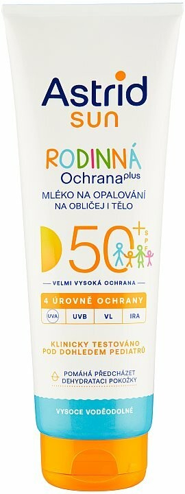 Astrid Sun Rodinné mlieko na opaľovanie SPF 50+ 250 ml