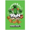 Jerry Fabrics · Fleecová deka Minecraft - motív Creepers Boom - 100 x 150 cm