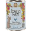Výhodné balenie Rosies Farm Senior 12 x 400 g - Senior: kuracie a losos