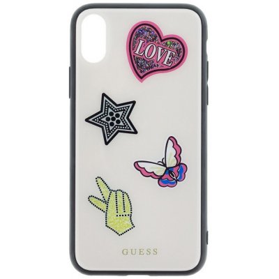 Púzdro Guess Iconic TPU Case Beige iPhone X / XS