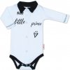 Baby Nellys Body dlhý rukáv s golierikom, modré Little Prince 56 (1-2m)