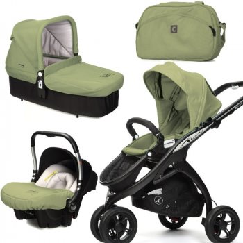 Casualplay Kudu 3 černý autosedačka Baby 0plus vanička Cot a Bag Plum 2015