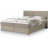 Čalúnená boxspring manželská posteľ Torrel 160x200 - béžová