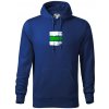 Turistická značka - zelená - Mikina pánska Cape s kapucňou - 2XL ( Kráľovská modrá )