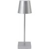 Verk 12314 Dotyková LED lampa, 1500 mAh batéria, 3 W strieborná