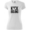 Nápis Kick Boxing - Dámske Fantasy športové (dresovina) - L ( Biela )