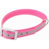 Firedog BioThane obojok Basic Reflect 25 mm 60-68 cm ružový